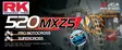 RK BB520MXZ5 Offroad Pro ketju Sininen +CL (Jousil.) - Moottoripyörän Ketjut & rattaat - 84722 - 1