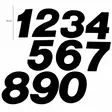 TMV MX Digits 150mm Black '5' (3pcs) - Mopon & Skootterin Kilpailunumerot & taustat - 95352 - 1