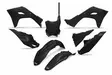 UFO Plastic kit 5-parts Black KX250F 25-.. KX450F 24-.. - Moottoripyörän Muovisarjat - 79492 - 1