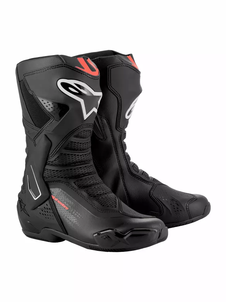 Alpinestars Ajosaapas SMX-6 v3 Musta/Punainen Fluo 41 - MP Saappaat & Kengät Onroad - 85533 - 1