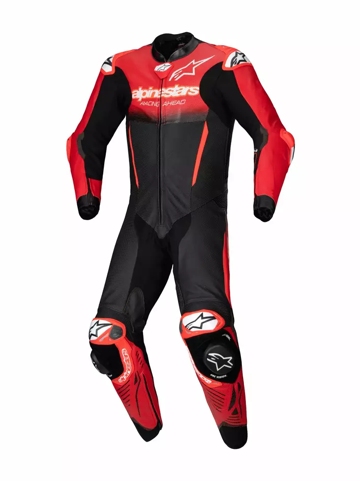 Alpinestars Nahkapuku 1-pcs GP-R7 Musta/Punainen 52 - MP Nahkapuvut - 85623 - 1