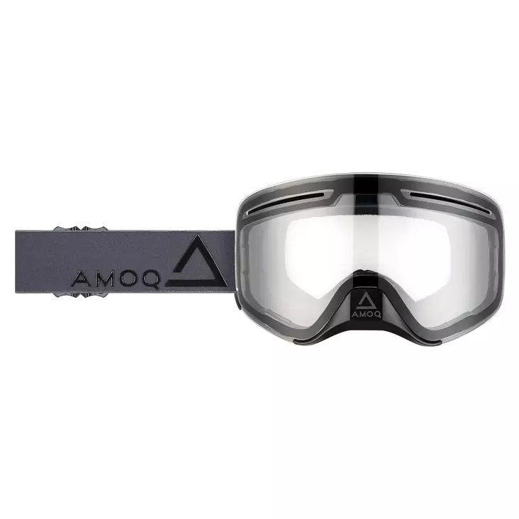 AMOQ Vision Vent+ Magnetic Ajolasit Tumman Harmaa-Musta - Kirkas - Moottorikelkan Ajolasit - 73143 - 1