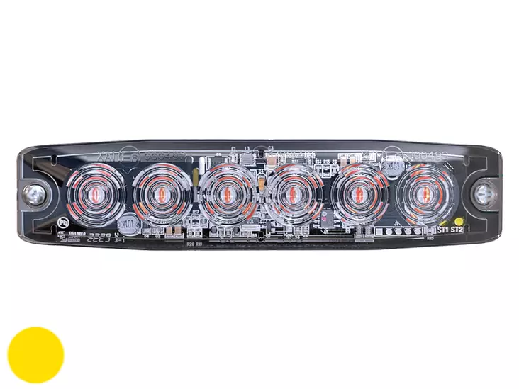 AXIXTECH LP6 LED-TASOVILKKU R65 12/24V 6-LED KELT. - Yleisosat ja tarvikkeet - 51943 - 1