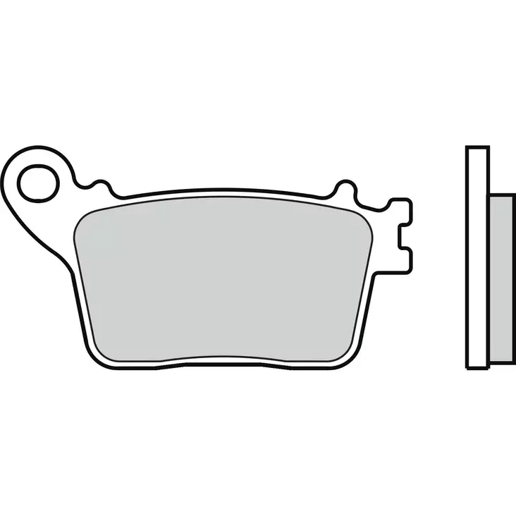 Brembo Jarrupalat Taakse Sintered Road - Moottoripyörän Jarrupalat - 102033 - 1