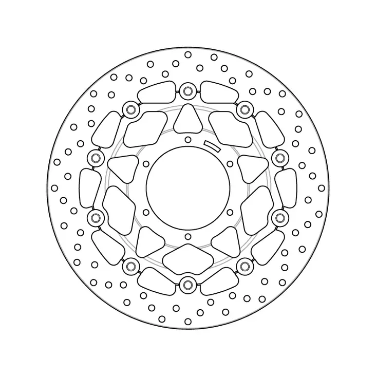 Brembo Serie Oro jarrulevy kelluva - Moottoripyörän Jarrulevyt - 103283 - 1