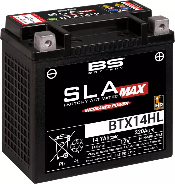 BS Battery BTX14HL (FA) SLA MAX - Sealed & Activated - Yleisosat - Akut - 107963 - 1