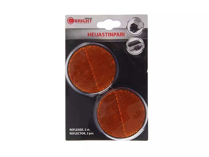 C-BRIGHT HEIJASTINPARI PYÖREÄ KELT. 70MM - Yleisosat ja tarvikkeet - 76493 - 1