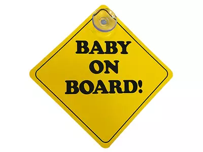 CAR LUX 'BABY ON BOARD' KYLTTI 2KPL - Yleisosat ja tarvikkeet - 76523 - 1