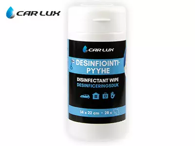 CAR LUX PUHDISTUSPYYHE DESINFIOIVA 28KPL 14X22CM - Yleisosat ja tarvikkeet - 75913 - 1