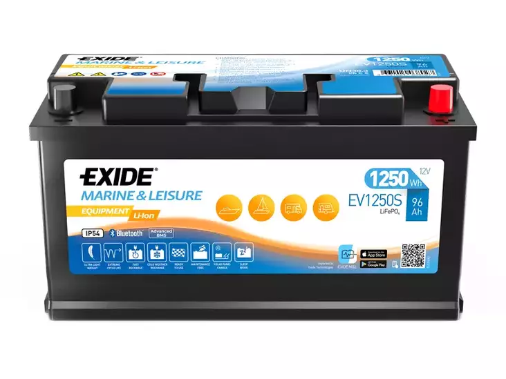 EV1250S EXIDE EQUIPMENT LI-ION 96AH 355X176X190 -/+ - Yleisosat ja tarvikkeet - 45443 - 1