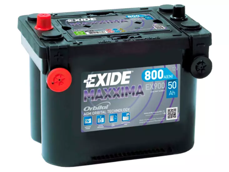 EX900 EXIDE MAXXIMA 50AH 260X173X206 +/- 800A - Yleisosat ja tarvikkeet - 45763 - 1