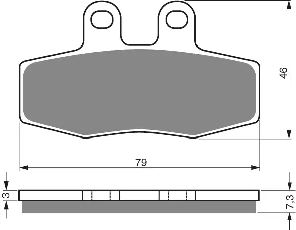 GOLDFREN Jarrupalat 010 Ceramic carbon AD - Moottoripyörän Jarrupalat - 87363 - 1