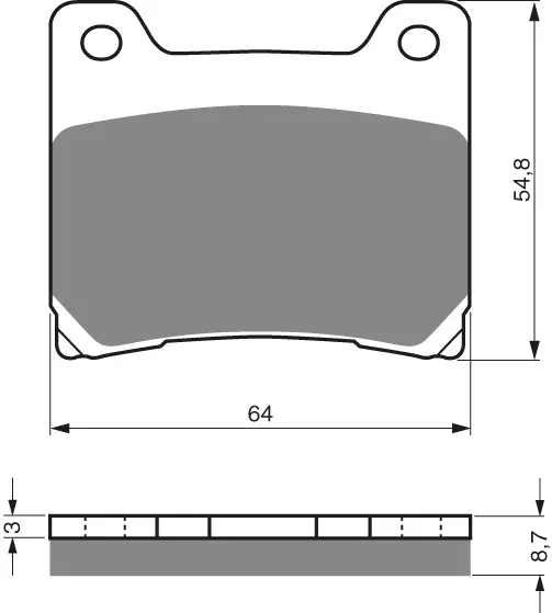 GOLDFREN Jarrupalat 015 Ceramic Carbon S3 - Moottoripyörän Jarrupalat - 88363 - 1