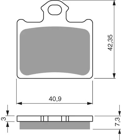 GOLDFREN Jarrupalat 297 Ceramic Carbon K1 - Moottoripyörän Jarrupalat - 88203 - 1