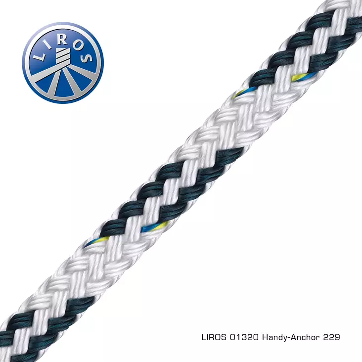 Handy-Anchor white-blue 14mm x 40m - Veneen Köydet - 88393 - 1