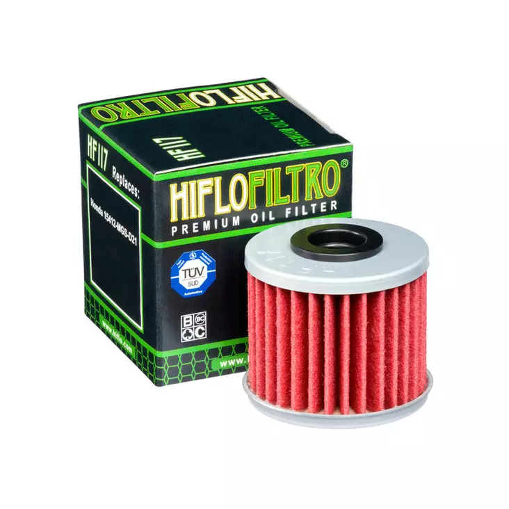 Hiflo öljynsuodatin HF117 - Moottoripyörän Öljynsuodattimet - 106773 - 1