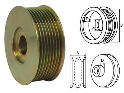 HIHNAPYÖRÄ 22,2/87MM 8-URA - Yleisosat ja tarvikkeet - 42373 - 1