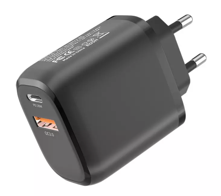 Hyper Verkkopikalaturi PD/QC 20W USB-C & USB - Mopon & Skootterin Matkapuhelin - 99003 - 1