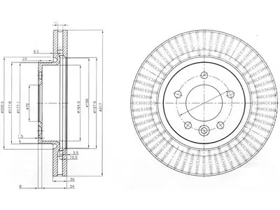 JARRULEVY DELPHI, 1 KPL / PKT, ETU, LAND ROVER DISCOVERY - Yleisosat ja tarvikkeet - 15733 - 1