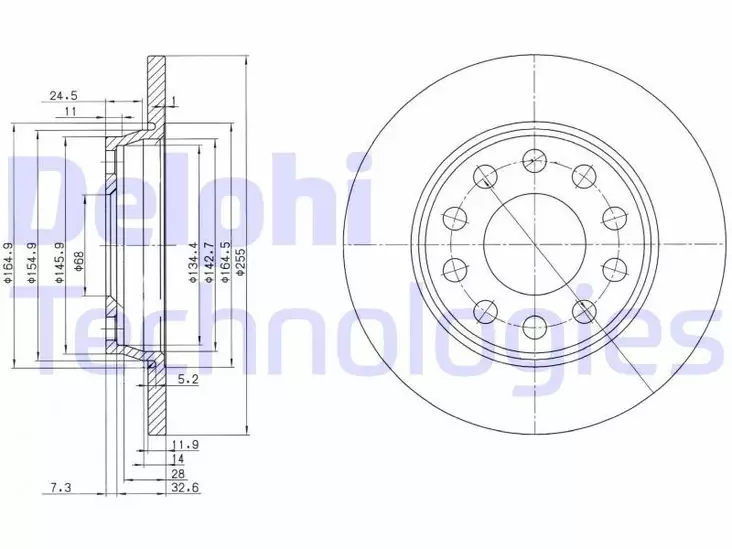 JARRULEVY DELPHI, 2 KPL / PKT, TAKA, AUDI A4, SEAT EXEO - Yleisosat ja tarvikkeet - 15553 - 1