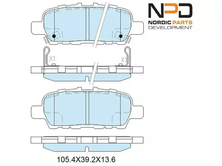 JARRUPALASARJA NPD TAKA, INFINITI, NISSAN, RENAULT, SUZUKI - Yleisosat ja tarvikkeet - 15763 - 1
