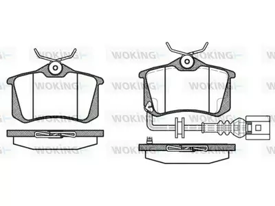 JARRUPALASARJA # WOKING TAKA, AUDI, SEAT, SKODA, VW - Yleisosat ja tarvikkeet - 6283 - 1