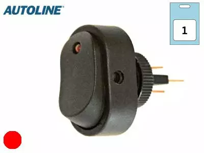 KEINUKYT.OVAL 0-1 LED 12V/20A PUN BLISTER # - Yleisosat ja tarvikkeet - 53473 - 1