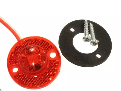 LED-ÄÄRIVALO MINI PUN. Ø30MM 12/24V - Yleisosat ja tarvikkeet - 50963 - 1