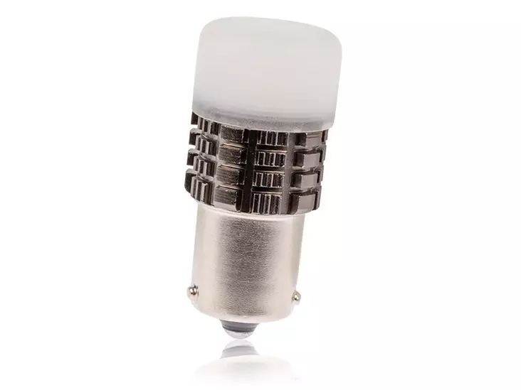 LED-POLTTIMOPARI BA15S KELTAINEN CAN AUTOLINE - Yleisosat ja tarvikkeet - 50053 - 1