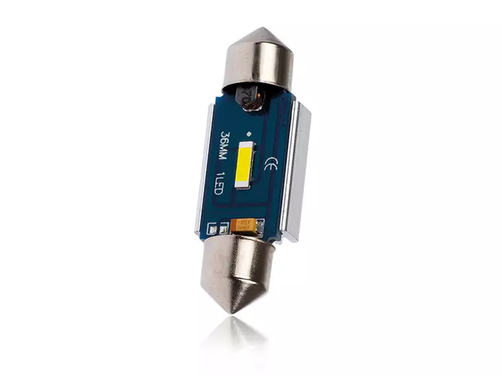 LED-POLTTIMOPARI SV8,5 38MM 5000K CAN AUTOLINE YELLOW TECH - Yleisosat ja tarvikkeet - 49853 - 1