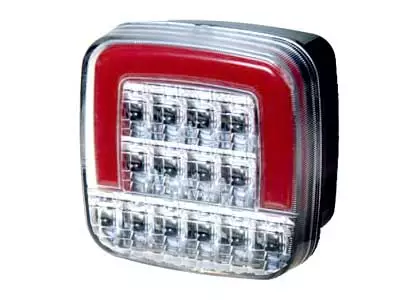 LED-TAKAVALO 12V PRO SQUARE 3F ECE R10 - Yleisosat ja tarvikkeet - 50383 - 1