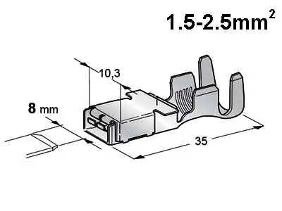 LIITIN F800 1,5-2,5MM2 NAARAS - Yleisosat ja tarvikkeet - 70723 - 1