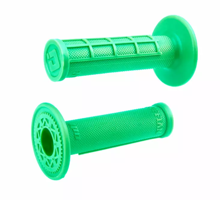 ODI Glue-On Grip Half-Waffle MX Single-Ply (Ruffian) FLO-Green - Moottoripyörän Ohjaus & hallinta - 81293 - 1