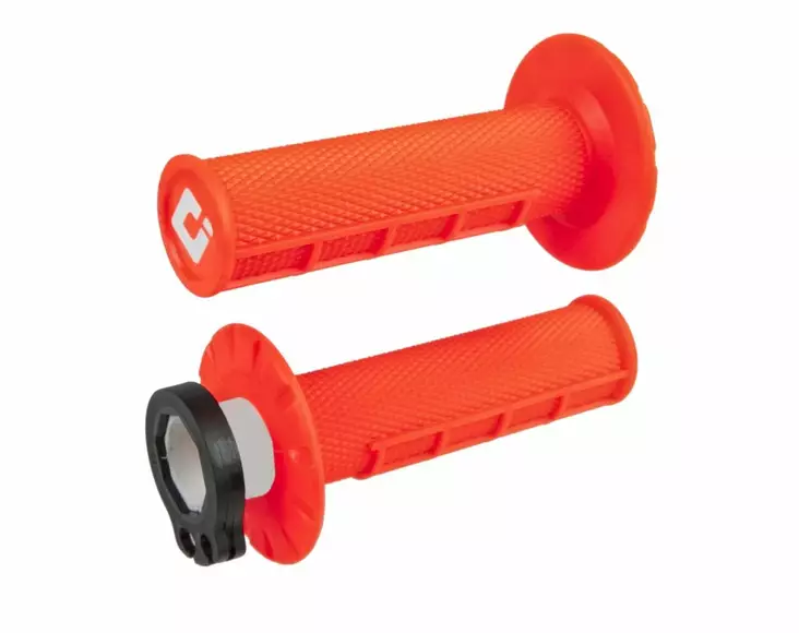 ODI Half-Waffle MX Lock-On Grip Set FLO-Orange - Moottoripyörän Ohjaus & hallinta - 69603 - 1
