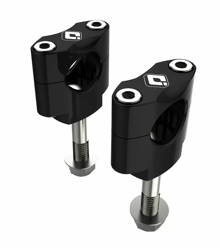 ODI MX BAR MOUNTS-OEM REPLACEMENT 7/8" (Drop-In Style) Shot Peened BLACK - Moottoripyörän Ohjaustangot - 81603 - 1
