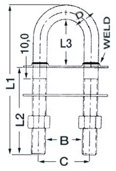 Osculati keulasilmukka RST 12,5x136mm - Vahat & kiillokkeet - 67953 - 1