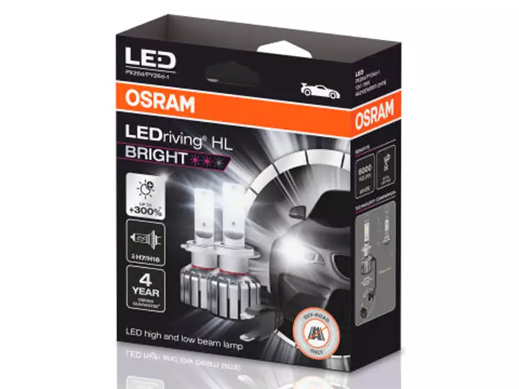 OSRAM # LEDRIVING® HL BRIGHT H7/H18 PX26D - Yleisosat ja tarvikkeet - 73643 - 1