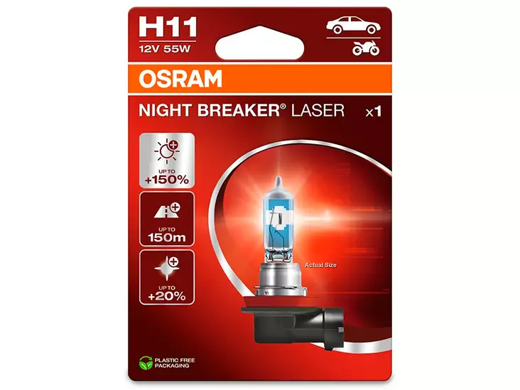 OSRAM NIGHT BREAKER LASER H11 SINGLE - Yleisosat ja tarvikkeet - 74453 - 1