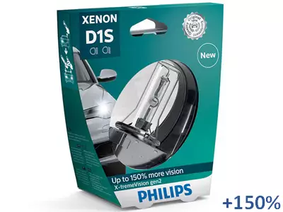 PHILIPS D1S +150% EXTREMEVISION GEN2 BLISTER - Yleisosat ja tarvikkeet - 74203 - 1