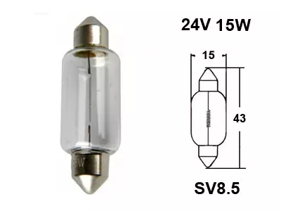 POLTTIMO 24V 15W 15X44MM - Yleisosat ja tarvikkeet - 69473 - 1