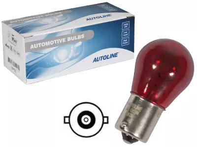 POLTTIMO AUTOLINE 12V 21W P21W BA15S PUNAINEN - Yleisosat ja tarvikkeet - 69053 - 1