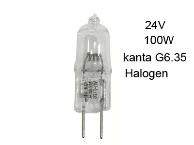 POLTTIMO MINIHALOGEN 24V 100W G6,35 - Yleisosat ja tarvikkeet - 36093 - 1
