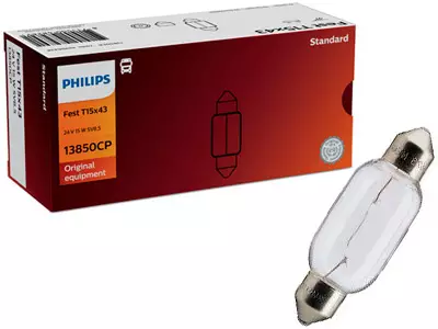 POLTTIMO PHILIPS FESTOON 24V T15X43 15W SV8,5 - Yleisosat ja tarvikkeet - 73663 - 1