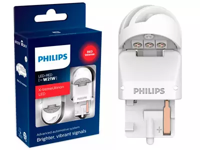 POLTTIMOPARI PHILIPS W21 LED RED 12/24V - Yleisosat ja tarvikkeet - 76323 - 1