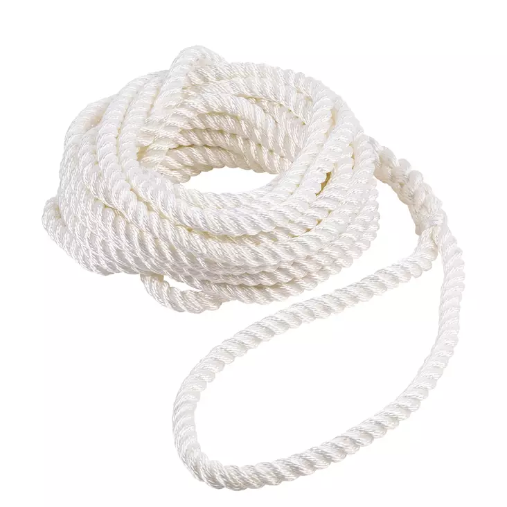 Qvarken Kiinnitysköysi Classic silmukalla 14mm 6m valkoinen - Veneen kiinnitys - 111723 - 1