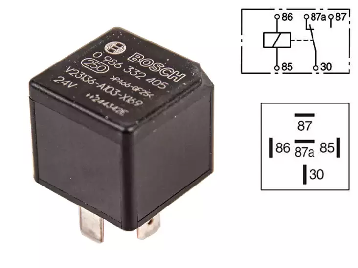 RELE 24V 10/20A 5-N. ILMAN PIDINTÄ - Yleisosat ja tarvikkeet - 76533 - 1