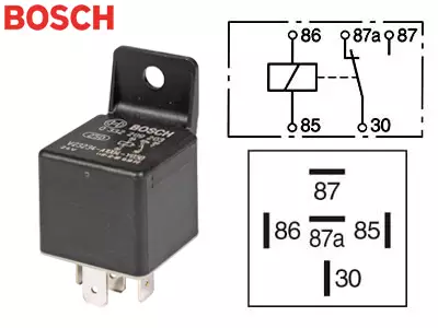 RELE 24V 10/20A 5-NAP KORVALLA - Yleisosat ja tarvikkeet - 77703 - 1
