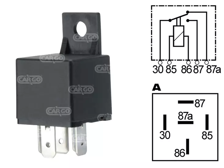 RELE 24V 10/22A , A-KYTKENTÄ - Yleisosat ja tarvikkeet - 71343 - 1