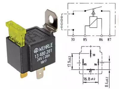 RELE 24V/20A 4N SULAKE - Yleisosat ja tarvikkeet - 71403 - 1
