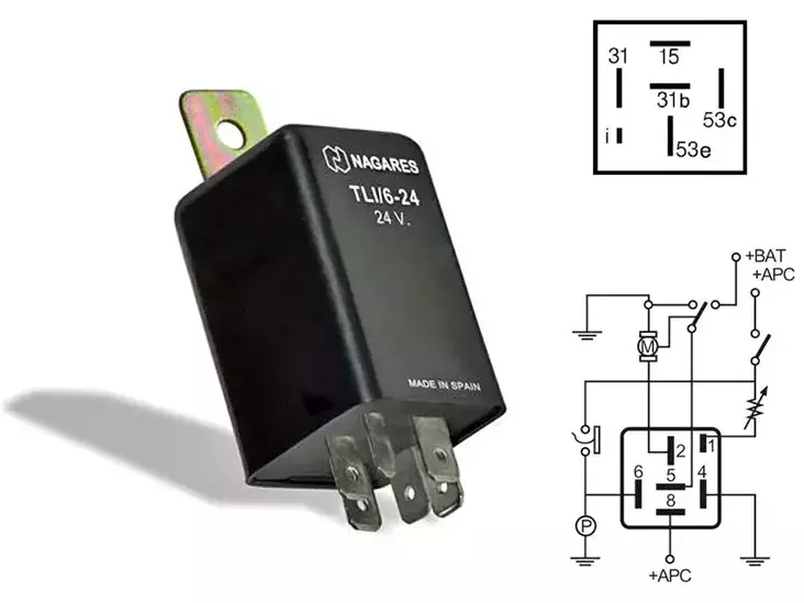 RELE MAHLE TIHKUKYTKIN 24V 6-N - Yleisosat ja tarvikkeet - 27633 - 1